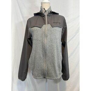 Merrell Hooded Proterra Hybrid Jacket Mens Gray Full‎ Zip Ripstop Small
